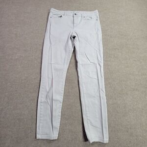 Michael Kors Jeans Womens 8 Ivory Skinny Light Wash Mid Rise Casual Chic Pockets